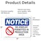 Signmission No Jewelry Permitted In Production Sign With Symbol, 7 in W x Rectangle, Vinyl Decal OS-2PACK-NS-D-57-L-14670 - alternate 5